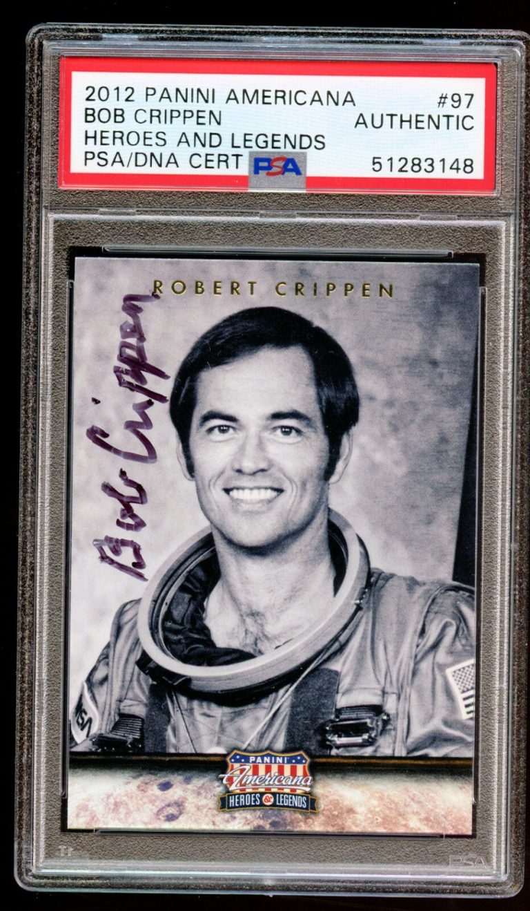 Robert Bob Crippen #97 signed autograph auto 2012 Americana Heros & Legends PSA