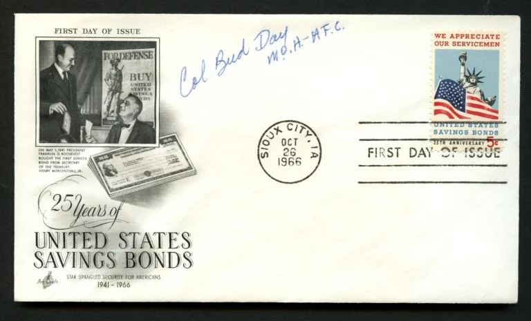 George Bud Day d2013 signed autograph FDC Medal of Honor Recipient USAF Vietnam