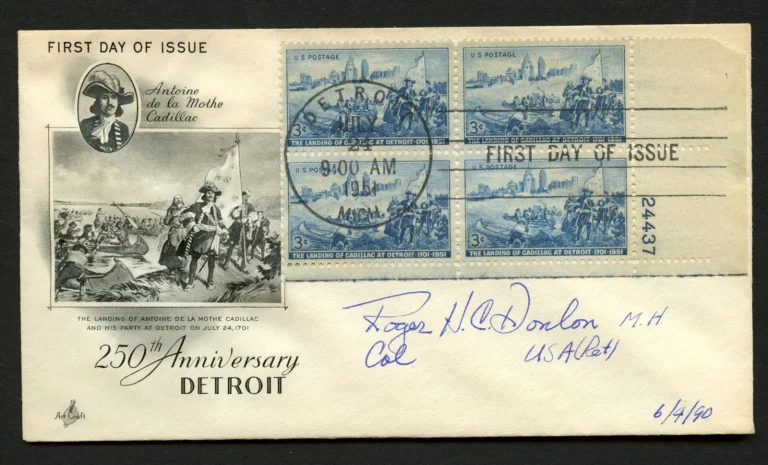 Roger Donlon signed autograph auto FDC Medal of Honor Recipient US Army Vietnam