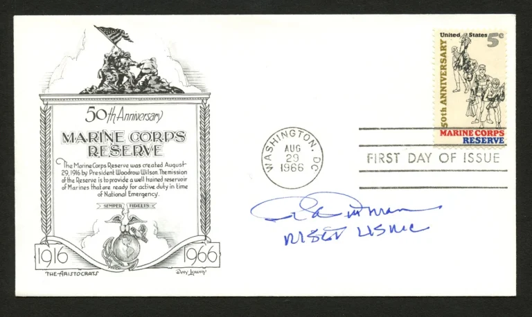 Richard Pittman d2016 signed autograph FDC Medal of Honor Recipient USMC Vietnam