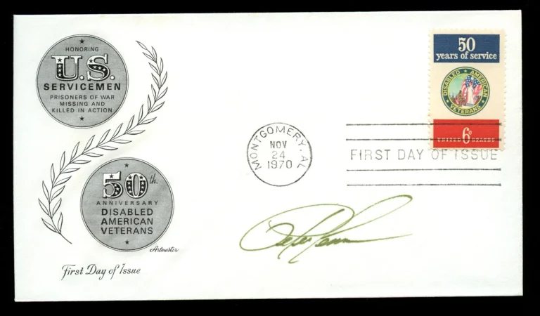 Peter Lemon signed autograph auto FDC Medal of Honor Recipient US Army Vietnam
