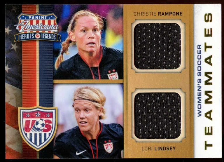 Rampone & Lindsey #5 Panini 2012 Americana Women's Soccer Teammates Card 05/99