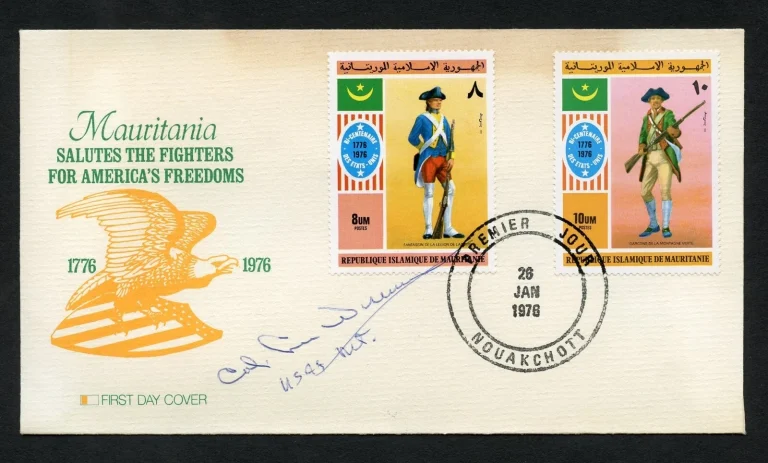Lee Wiseman signed autograph auto First Day Cover WWII ACE USAAF