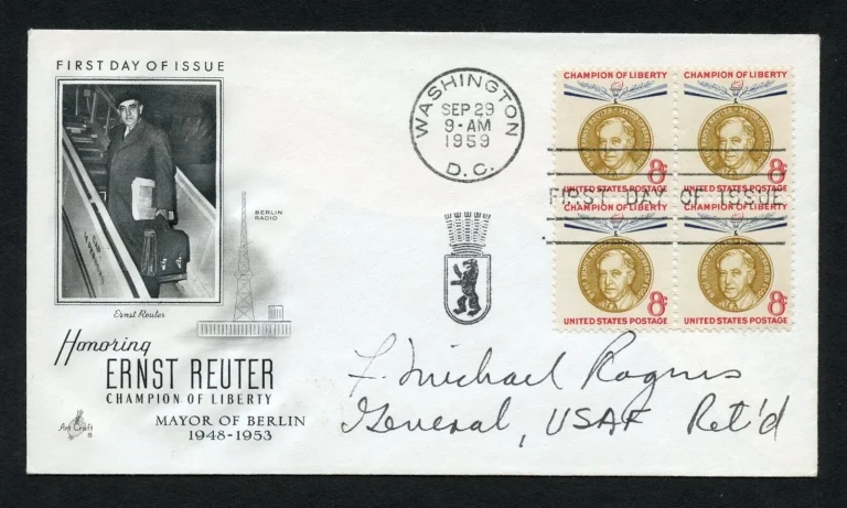 Felix Michael Rogers d2014 signed autograph auto First Day Cover WWII ACE USAAF