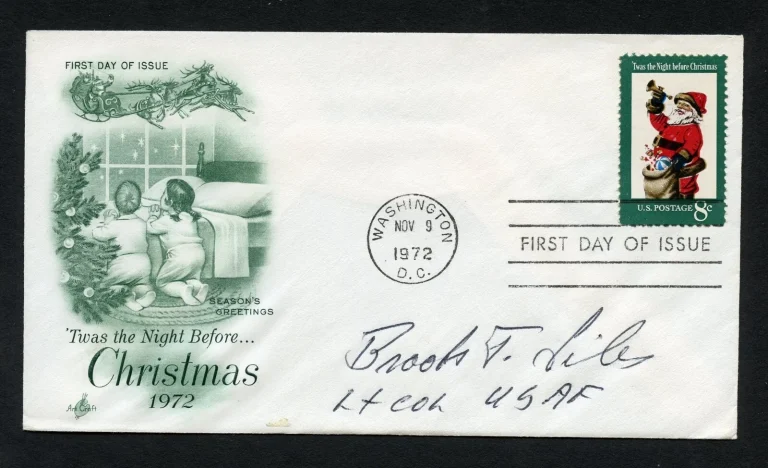 Brooks J. Liles d2008 signed autograph auto First Day Cover WWII ACE USAF