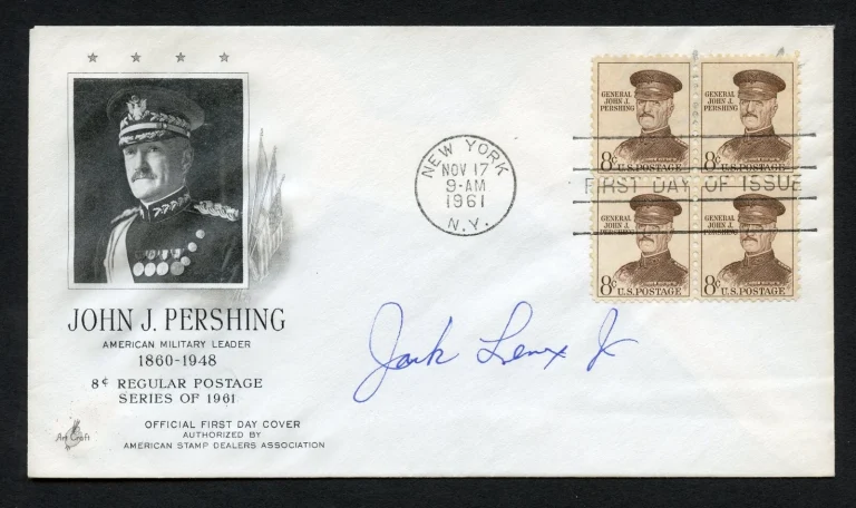 Jack Lenox Jr. d2019 signed autograph auto First Day Cover WWII ACE USAAF