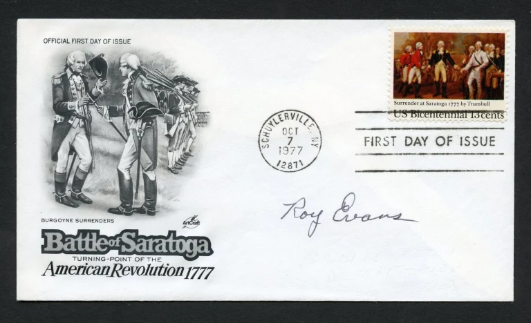 Roy Evans signed autograph auto First Day Cover WWII ACE USAAF
