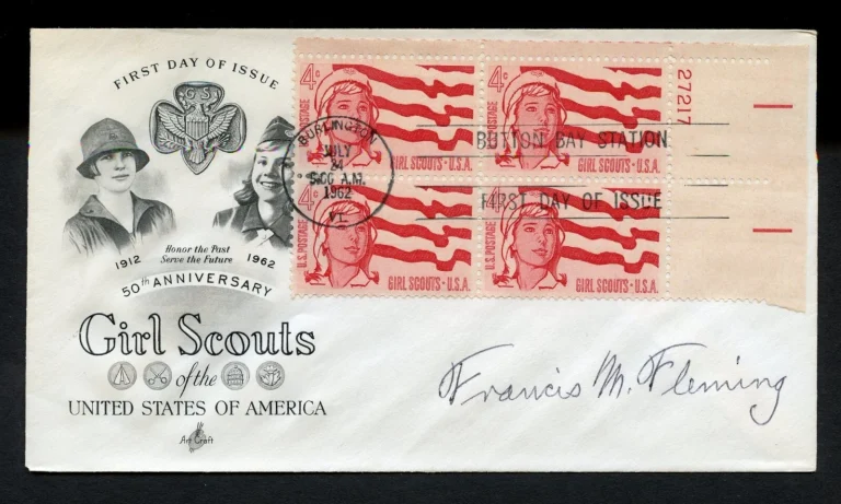 Francis M. Fleming signed autograph auto First Day Cover WWII ACE USN