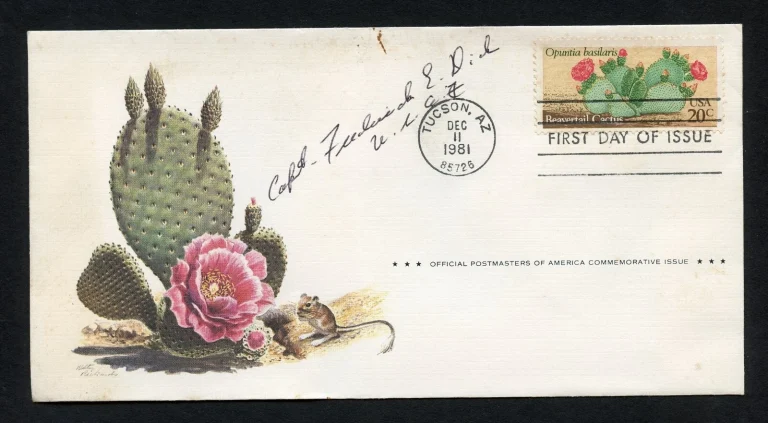 Frederick E. Dick d2005 signed autograph auto First Day Cover WWII ACE USAAF