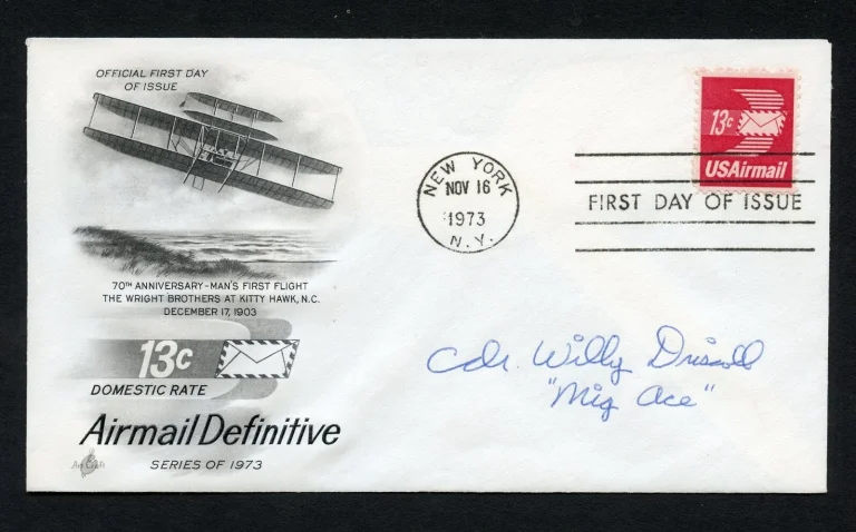 William P. Driscoll signed autograph auto First Day Cover Vietnam ACE USN