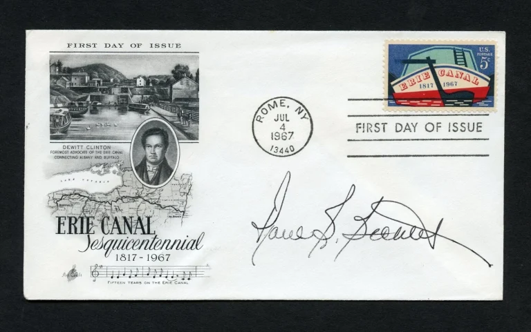 Paul B. Bechtel signed autograph auto First Day Cover WWII Ace USAF