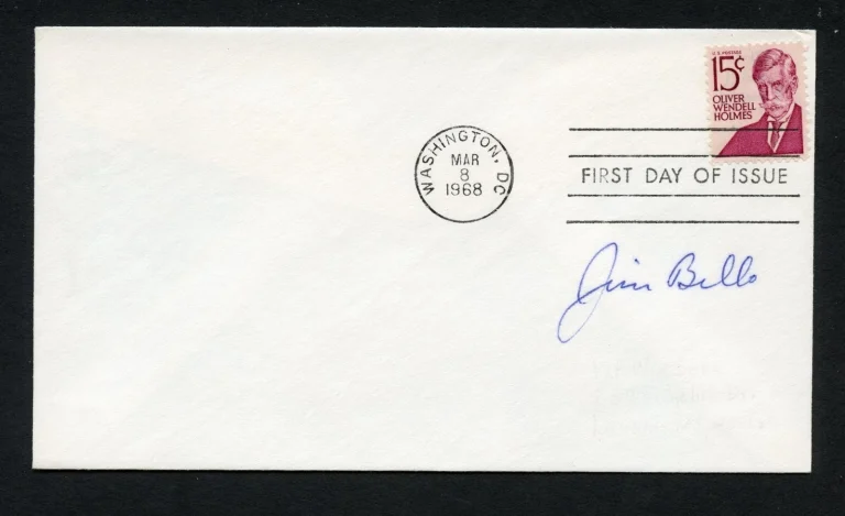 James D. Billo d2010 signed autograph auto First Day Cover WWII Ace USN