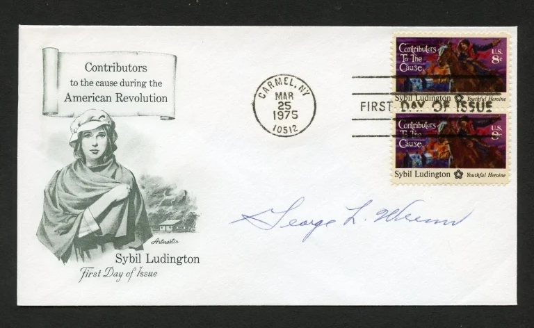 George L. Wrenn d1992 signed autograph auto First Day Cover WWII ACE USN