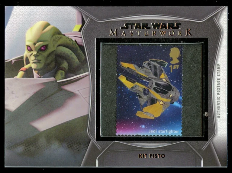 Star Wars Masterwork 2021 Topps Kit Fisto SC-KF Postage Stamp Relic Trading Card
