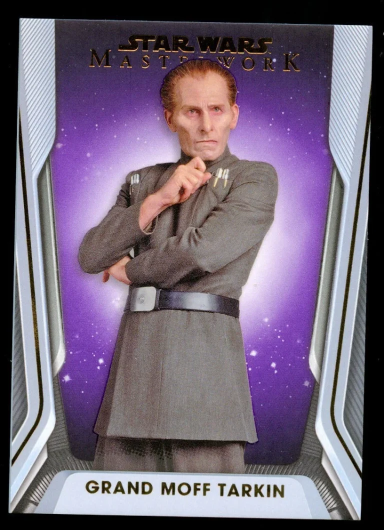 Star Wars Masterwork 2021 Topps Grand Moff Tarkin Purple Parallel #42 28/50 Card