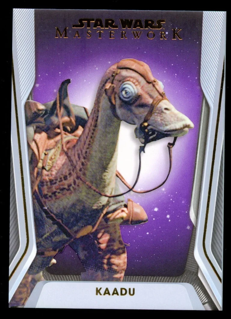 Star Wars Masterwork 2021 Topps Kaadu Purple Parallel #58 34/50 Trading Card