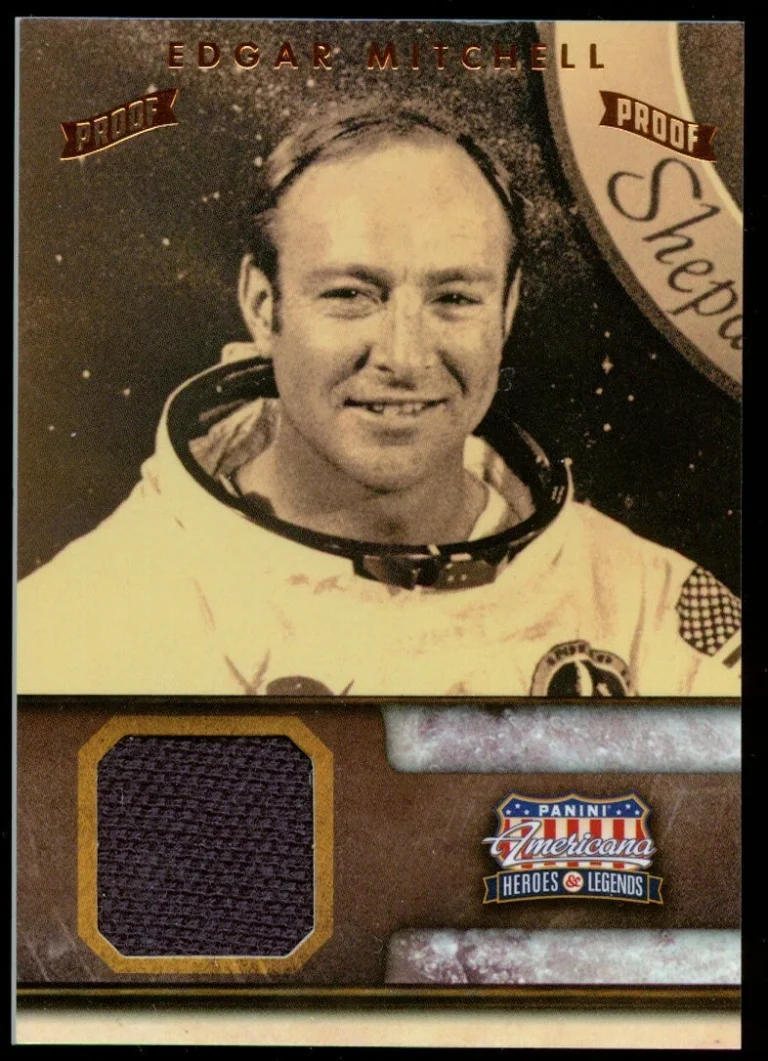 Edgar Mitchell #84 2012 Panini Americana Proof Relic Astronaut Card 59/99