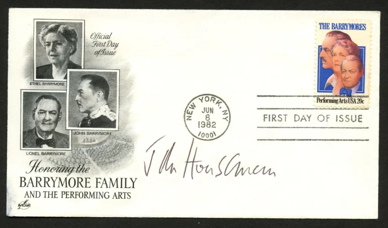 John Housman d1988 signed autograph auto FDC Citizen Kane / The Paper Chase BAS