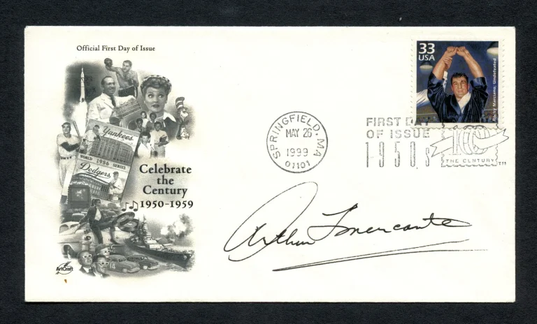 Arthur Mercante Sr. d2010 signed autograph auto FDC American Boxing Referee BAS