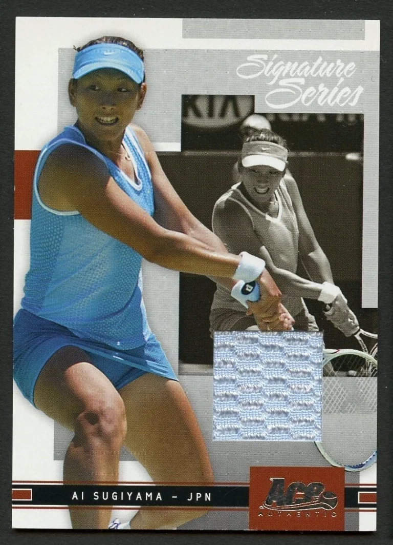 Ai Sugiyama 2005 Ace Authentic #46 Signature Series Jersey Tennis 094/500 Card