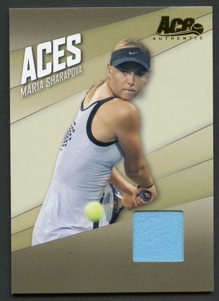 Maria Sharapova #AC-1 2007 Ace Authentic Heroes & Legends Materials Tennis Card