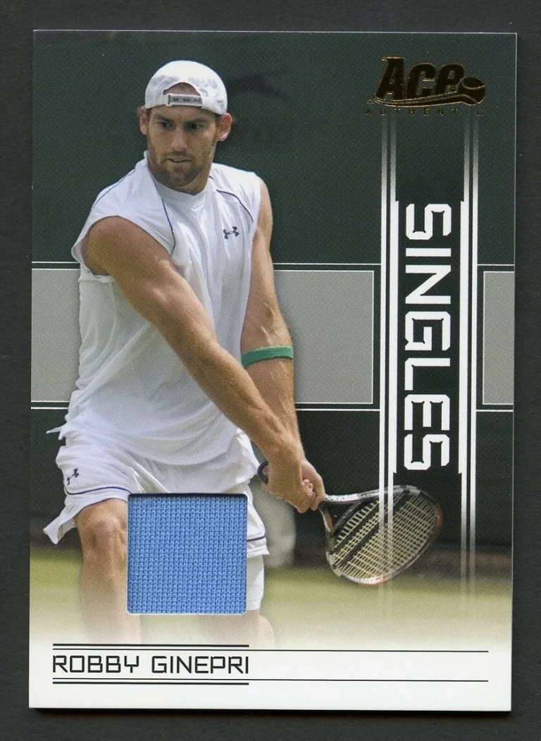 Robby Ginepri 2007 Ace Authentic Straight Sets Singles Materials #SI-13 Card