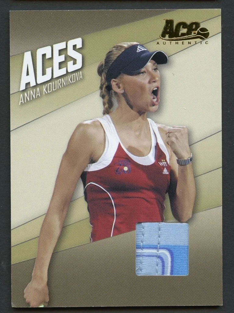Anna Kournikova #AC-8 2007 Ace Authentic Straight Sets Aces Materials Card