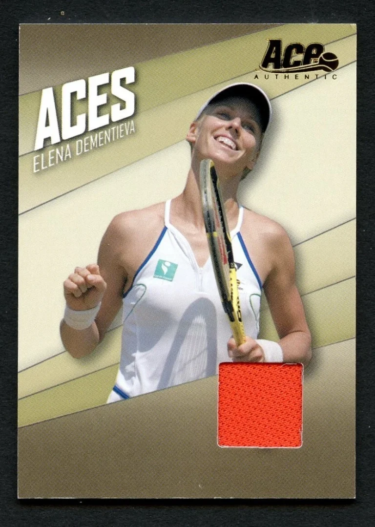 Elena Dementieva 2007 Ace Authentic Straight Sets Aces Materials #AC-9 Card