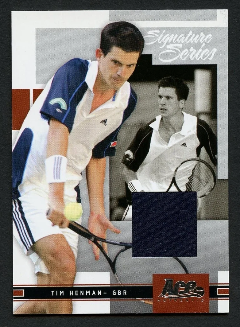 Tim Henman 2005 Ace Authentic #23 Signature Series Jersey Tennis 469/500 Card