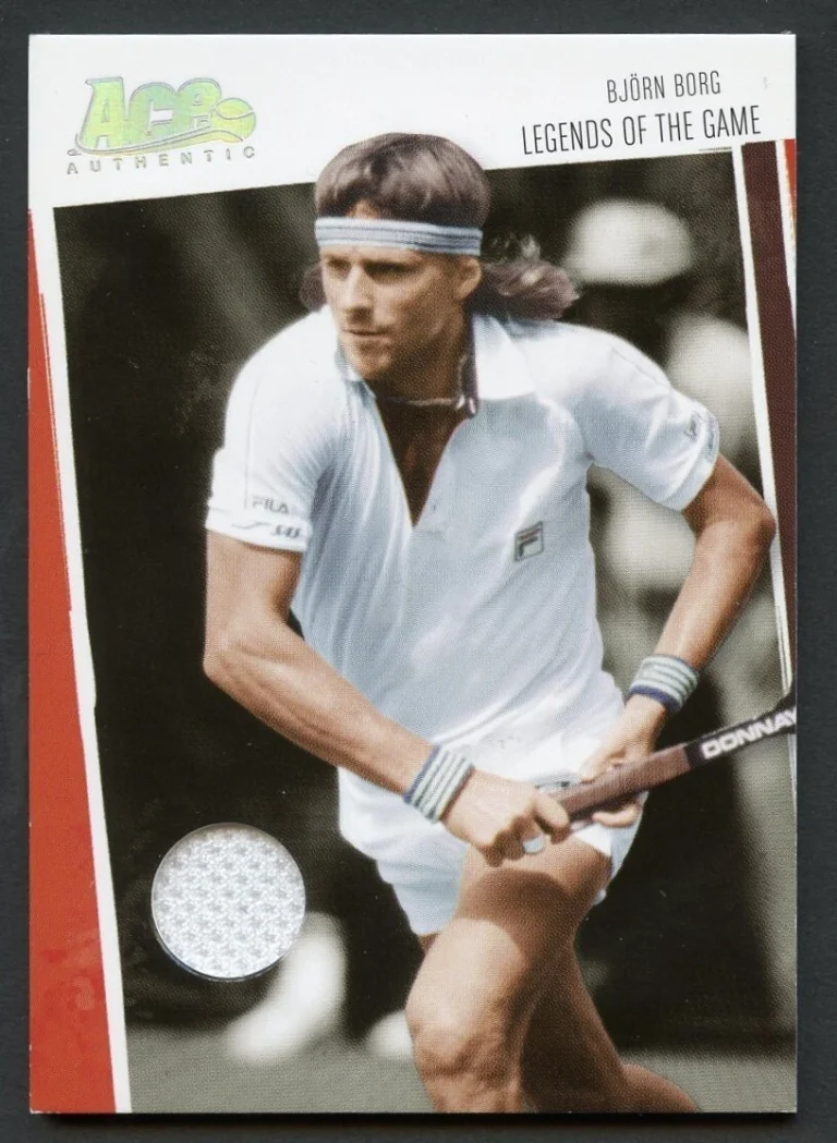 Bjorn Borg 2006 Ace Heroes & Legends of the Game Materials 205/500 #LG-4 Card