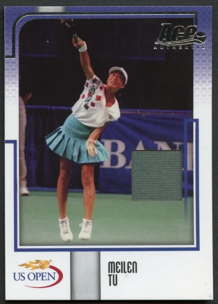 Meilen Tu 2008 ACE Authentic #US22 US OPEN Fabric Tennis Trading Card 65/75