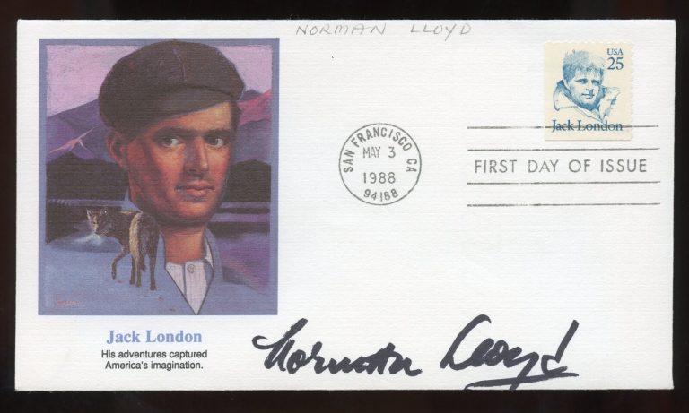 Norman Lloyd d2021 signed autograph auto American Actor Producer Director FDC