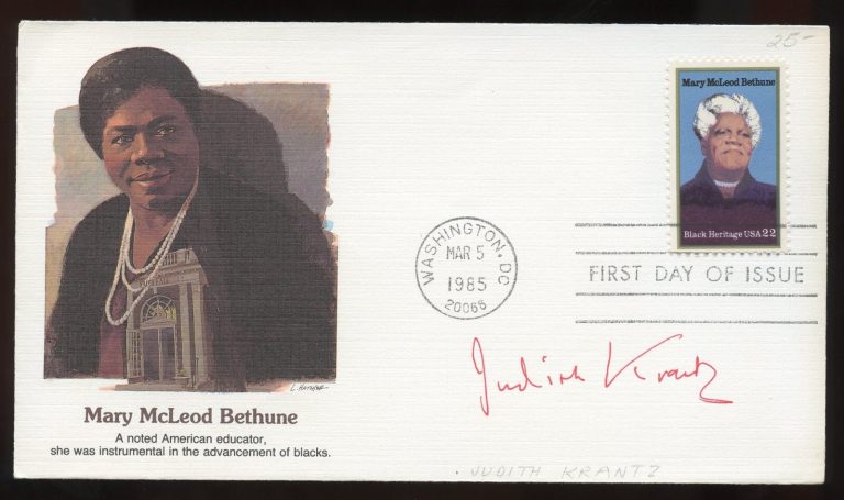 Judith Krantz d2019 signed autograph Magazine Writer Fashion Editor Scruples FDC