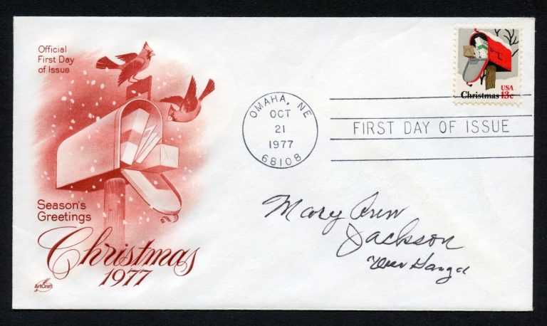 Mary Ann Jackson d2003 signed autograph auto American Child Actor Our Gang FDC