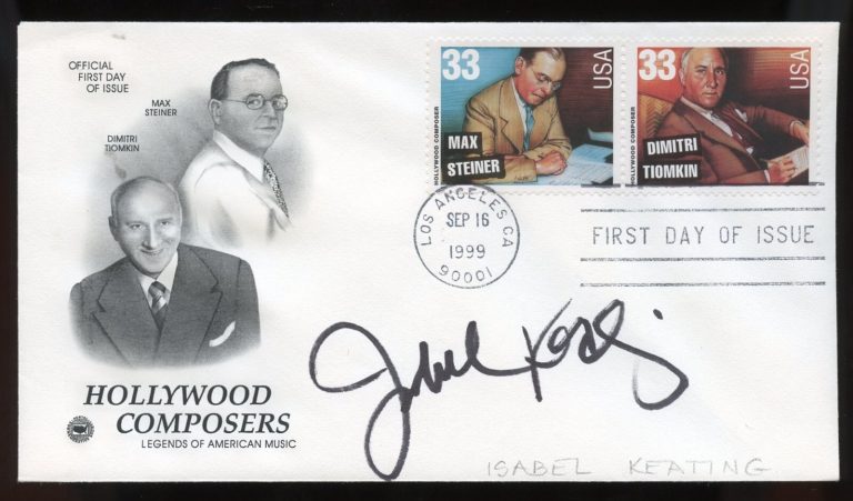 Isabel Keating signed autograph auto American Actress Singer The Boy from Oz FDC