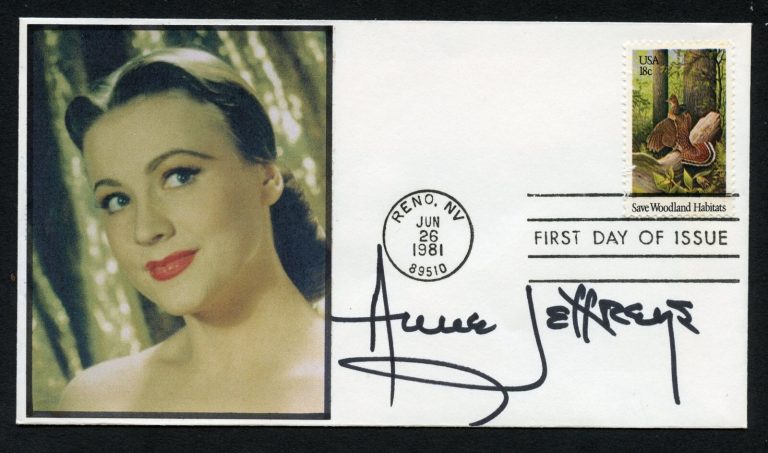 Anne Jeffreys d2017 signed autograph American Actress and Singer in Topper FDC