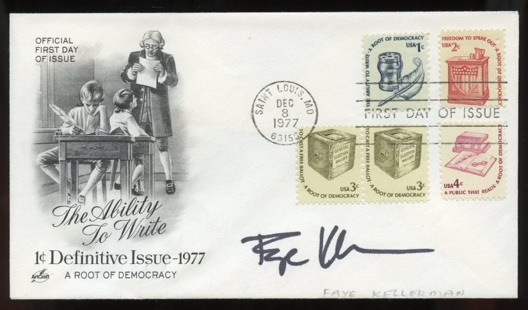 Faye Kellerman signed autograph auto Writer Novels Peter Decker/Rina Lazarus FDC