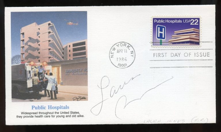 Laura Innes signed autograph auto TV Director Actress Drama ER First Day Cover