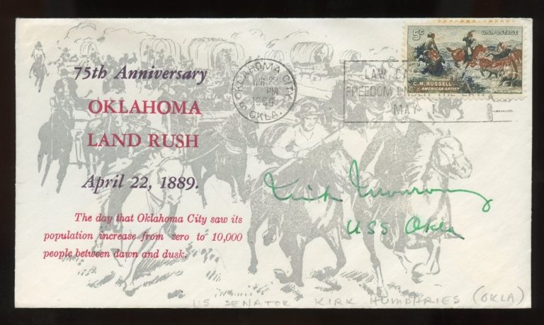 Kirk Humphreys signed autograph auto Mayor Oklahoma City Republican Party FDC