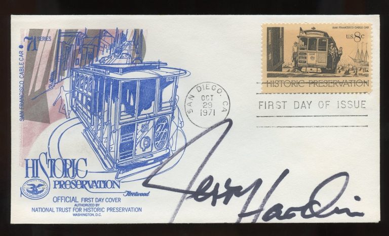 Jerry Hardin signed autograph Actor as Deep Throat in X Files First Day Cover