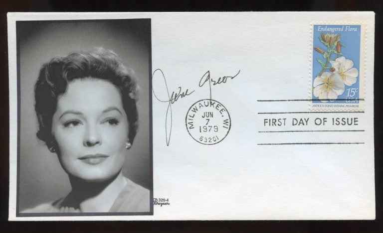 Jane Greer d2001 signed autograph Actress as Kathie Moffat Out of the Past FDC