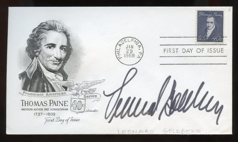 Leonard Goldberg d2019 signed autograph auto Producer Panda Production FDC