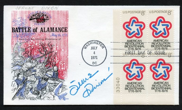Jeanne Dixon d1997 signed autograph auto Psychic & Astrologer First Day Cover