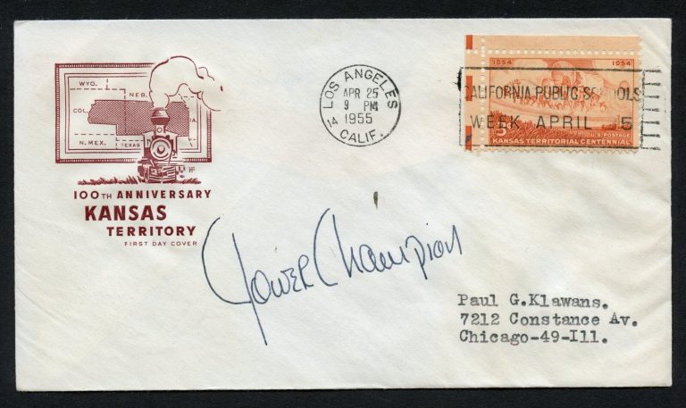 Gower Champion d1980 signed autograph Actor Theater Director First Day Cover