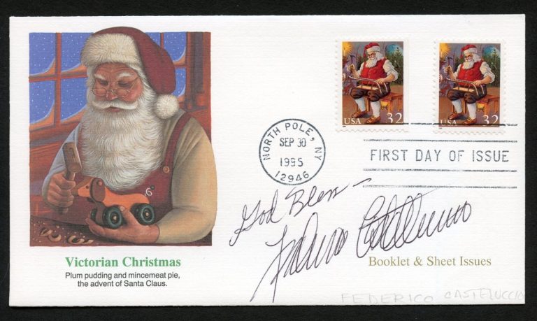 Federico Castelluccio signed autograph Italian Actor The Soprano First Day Cover