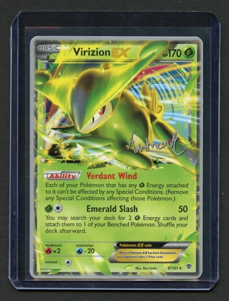 Virizion EX 9/101 Ultra Rare 2013 Plazma Blast Holo Lightly Played Pokemon Card