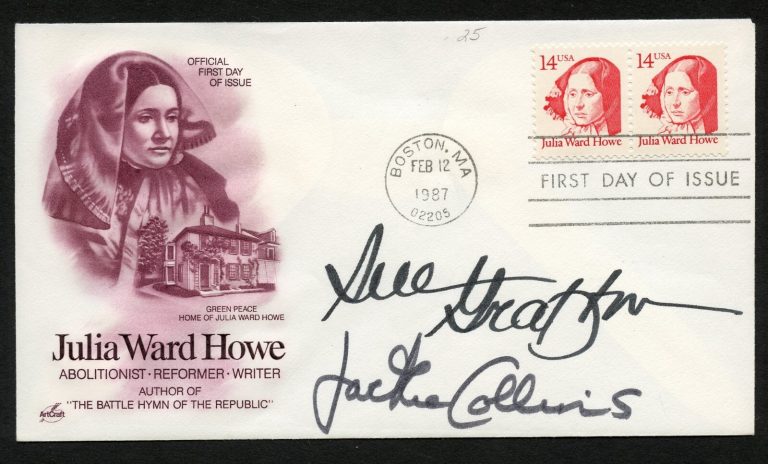 Jackie Collins d2015 signed autograph English Romance Novelist First Day Cover