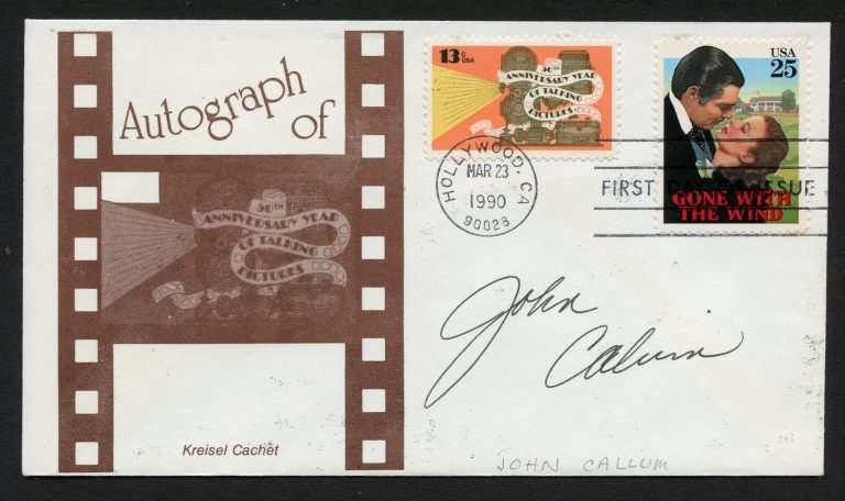 John Callum d2014 signed autograph auto Actor Singer Shenandoah First Day Cover