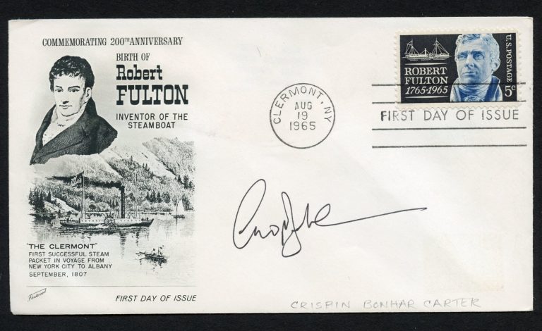 Crispin Bonham Carter signed autograph Actor Mr. Bingley Pride & Prejudice FDC