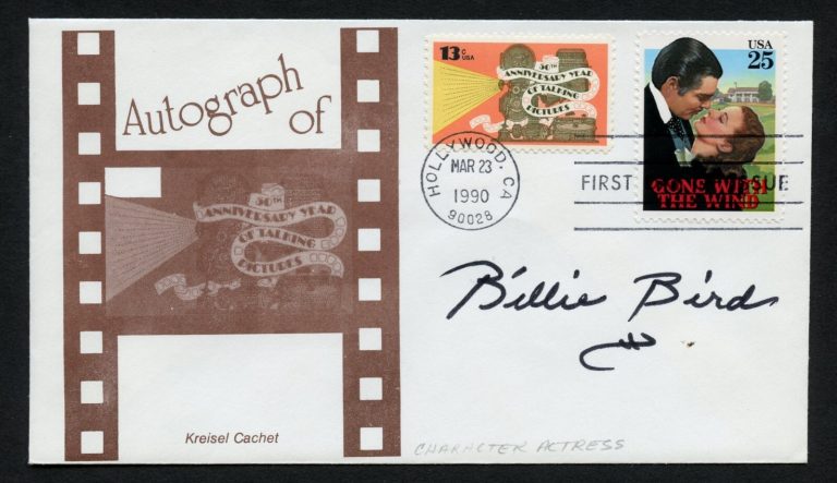 Billie Bird d2002 signed autograph auto Actress Dear John Postal Cover FDC